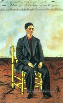 Frida Kahlo œuvres - Autoportrait avec féminisation Cropped Hair Frida Kahlo